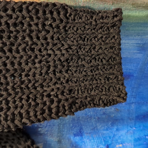 Lauren Ralph Lauren black woven boat neck sweater ladies medium - Picture 4 of 11